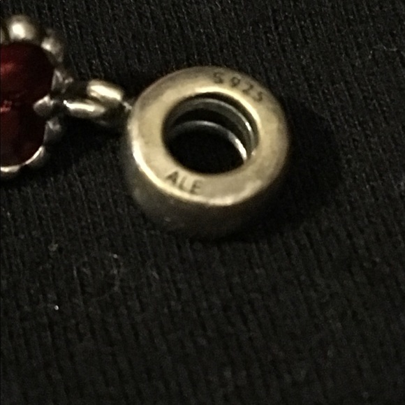 Retired PANDORA forever, fuchsia enamel charm - Picture 3 of 3